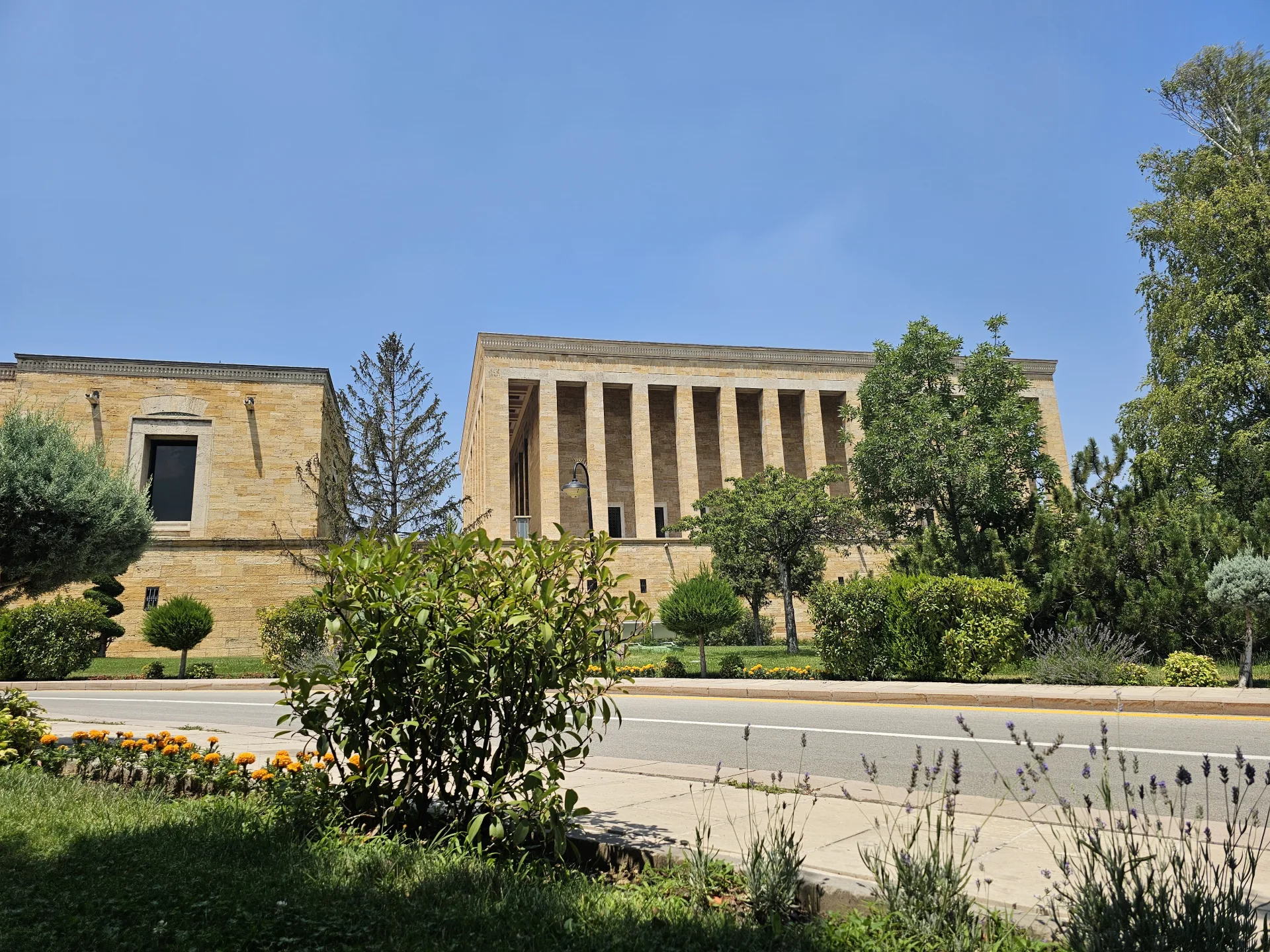 Anıtkabir viewed across its gardens in Ankara