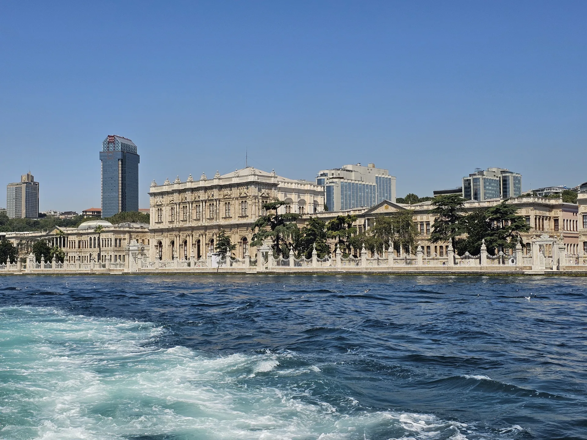 Dolmabahçe Palace seen from the Bosphorus