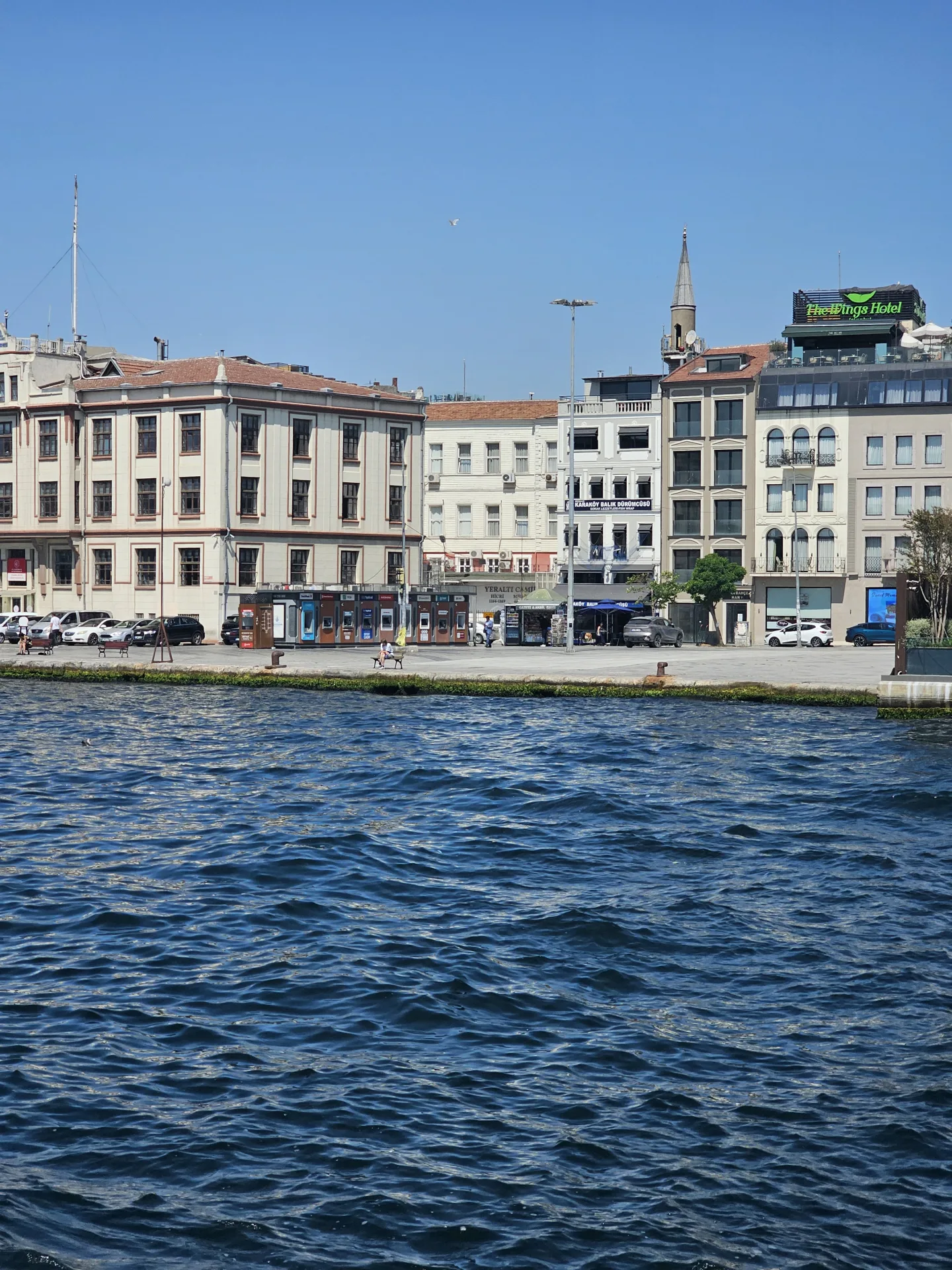 Historic waterfront façades in Istanbul