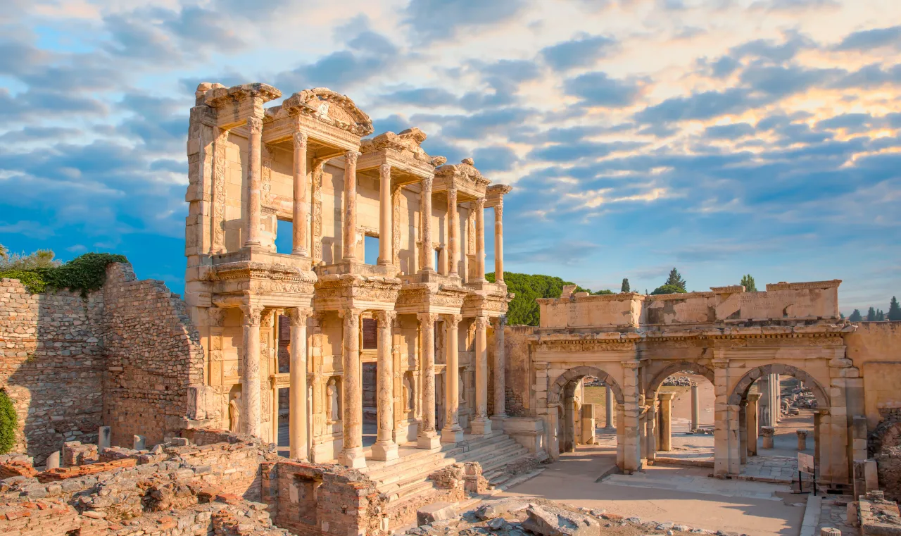 The Library of Celsus façade at Ephesus
